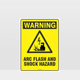 Custom Gate Signs,Warning Arc Flash And Shock Hazard Sign